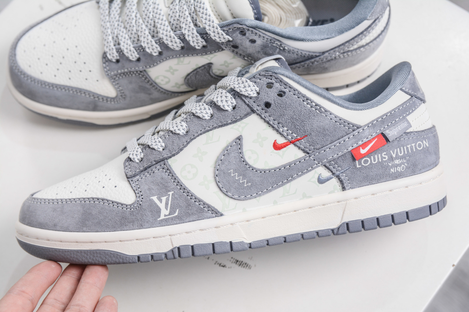Nike SB Dunk Low x Louis Vuitton LV联名-白灰 CX5050-Y13