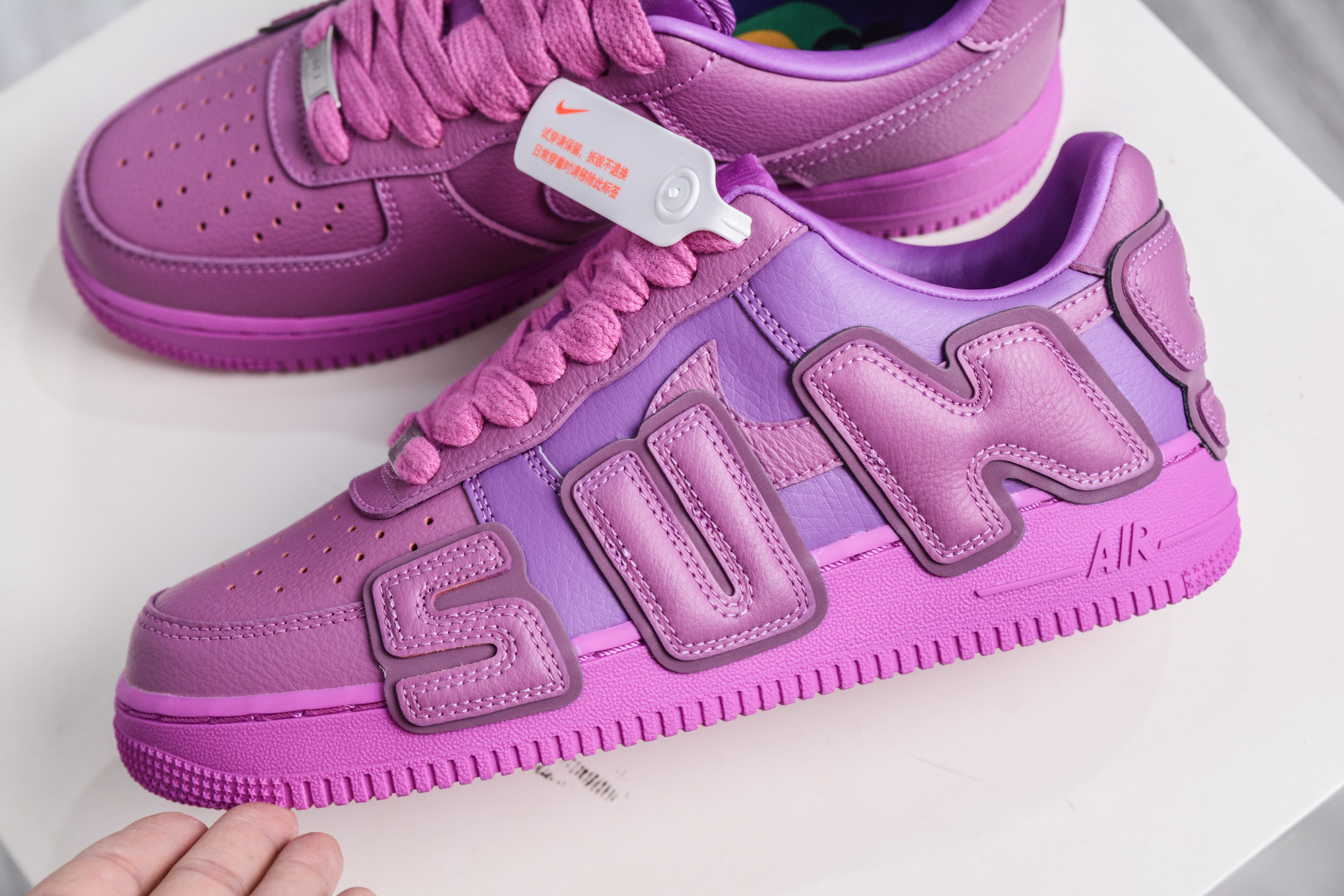 HY版 350 TOP版 多版本供应 HY版 CPFM x NK Air Force 1 07 Low 空军一号系列低帮经典百搭休闲运动板鞋“联名放大补丁字母” FQ7069-500