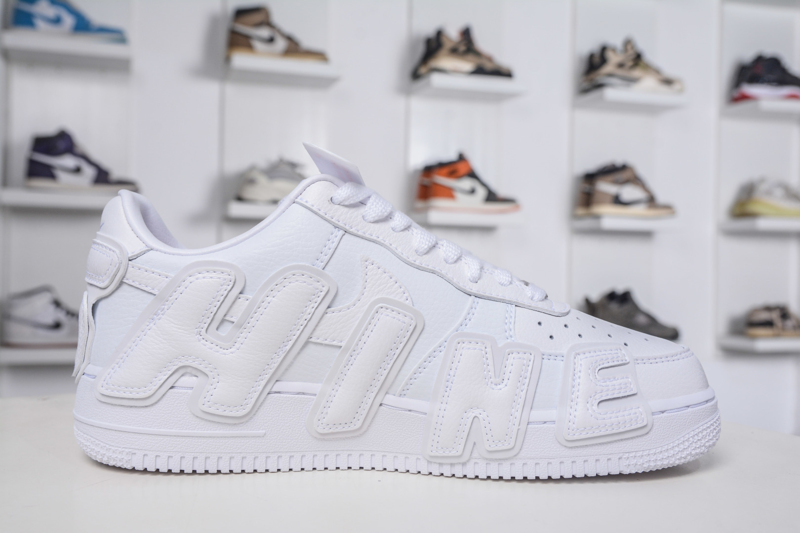 HY版 350 TOP版 多版本供应 HY版 CPFM x NK Air Force 1 07 Low 空军一号系列低帮经典百搭休闲运动板鞋“联名放大补丁字母” FQ7069-100