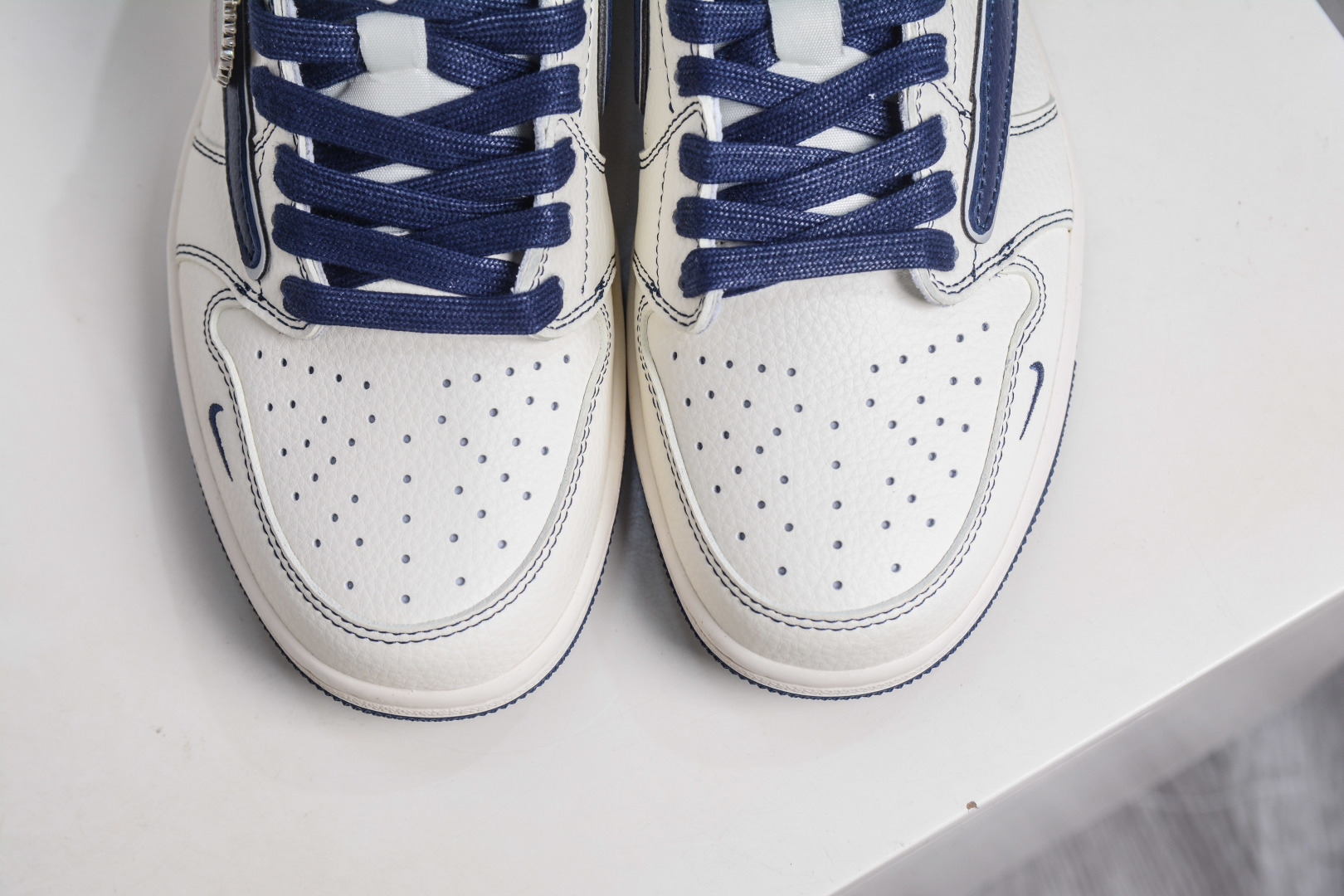 TS x Air Jordan x Supreme AJ1 Low 倒钩低帮联名SUP-午夜蓝 XX3168-217