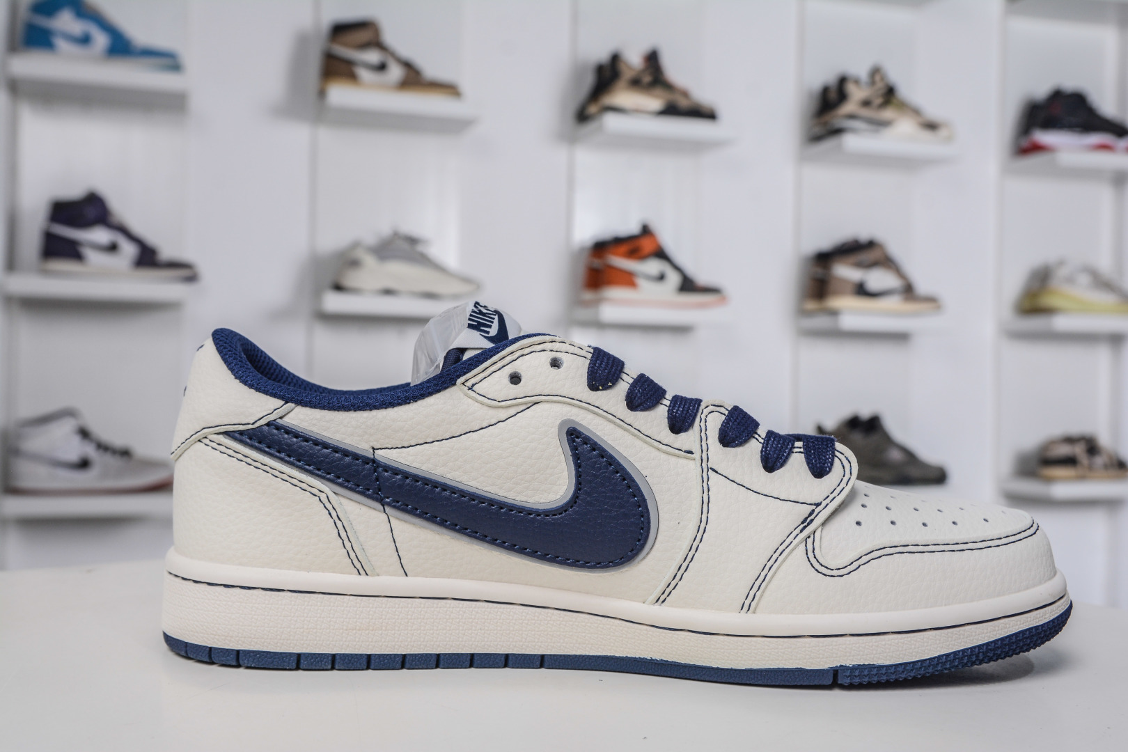 TS x Air Jordan x Supreme AJ1 Low 倒钩低帮联名SUP-午夜蓝 XX3168-217