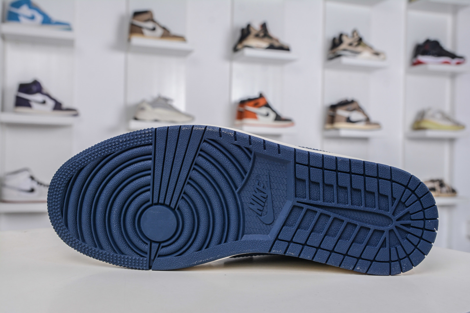 TS x Air Jordan x Supreme AJ1 Low 倒钩低帮联名SUP-白灰蓝 XD0798-309