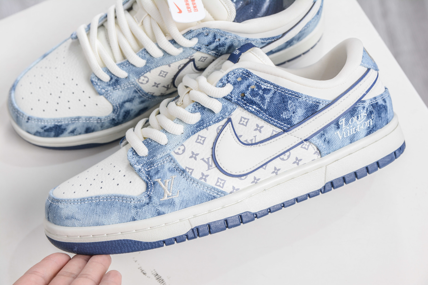 Nike SB Dunk Low x Louis Vuitton LV联名-白蓝牛仔 YF9511-903