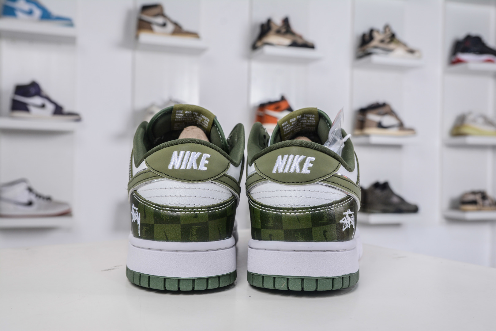 270 Nike SB Dunk Low X Stussy 斯图西联名-白绿迷彩 DG1988-010