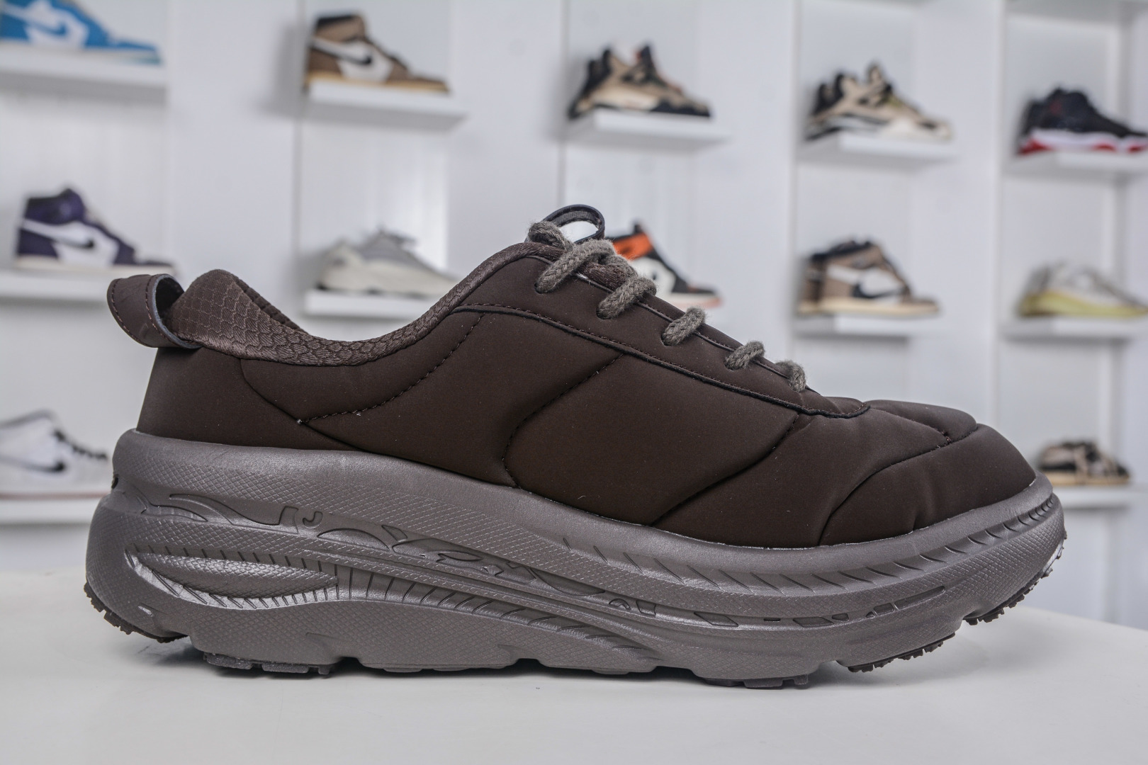 210 HOKA BONDI B3LS MARNI 复古舒适防滑耐磨 低帮 山地户外跑步鞋 1170631 BRKN