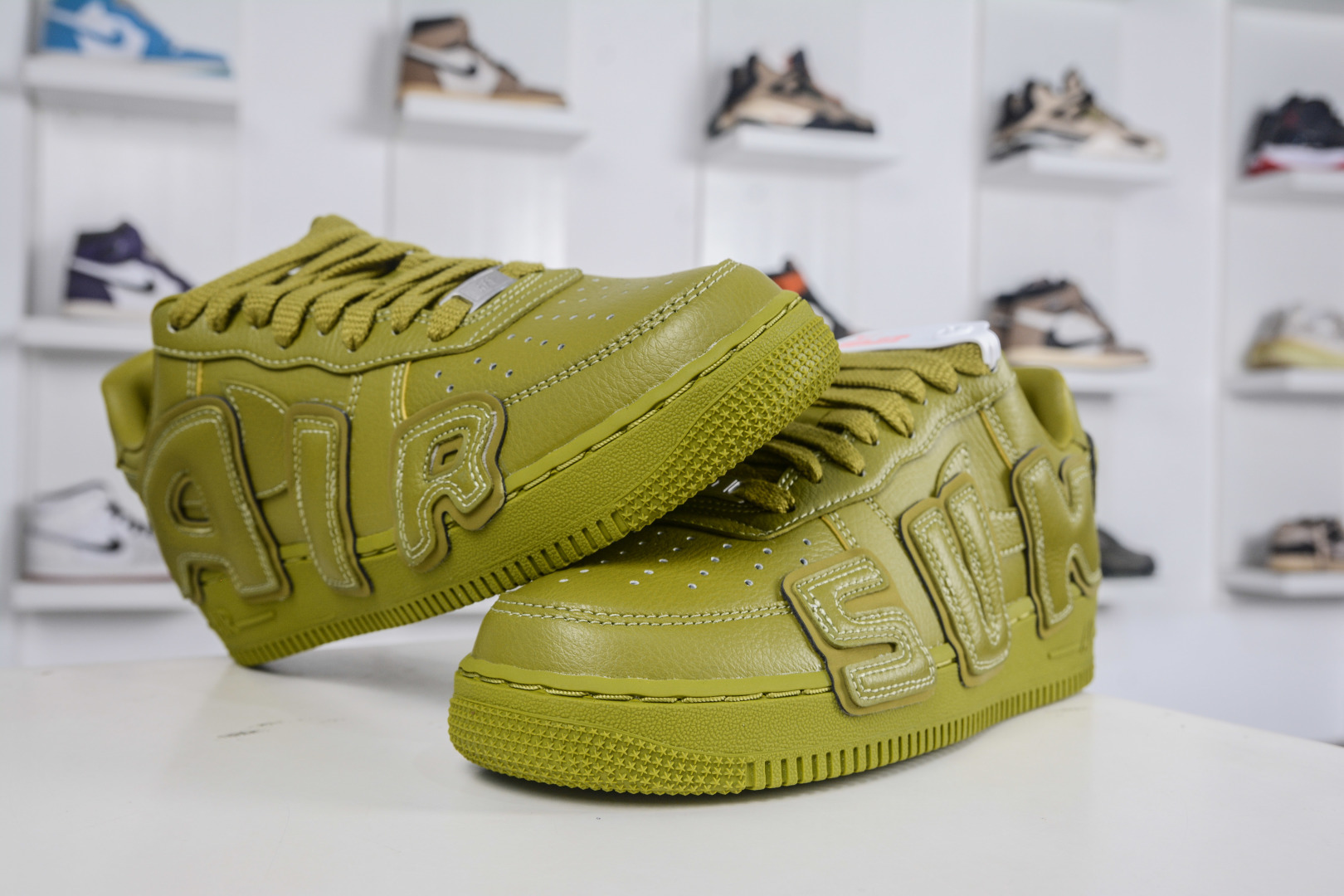 HY版 350 TOP版 多版本供应 HY版 CPFM x NK Air Force 1 07 Low 空军一号系列低帮经典百搭休闲运动板鞋“联名放大补丁字母” FQ7069-300