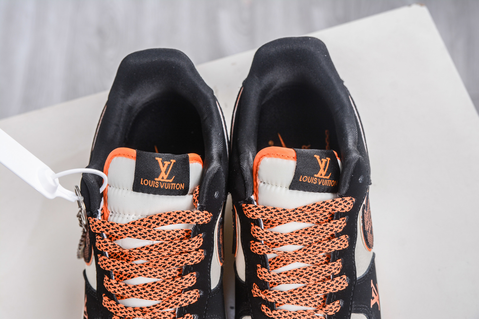 Nike Air Force 1 Low 07 x Louis Vuitton LV联名-米黑橙 KJ1688-025