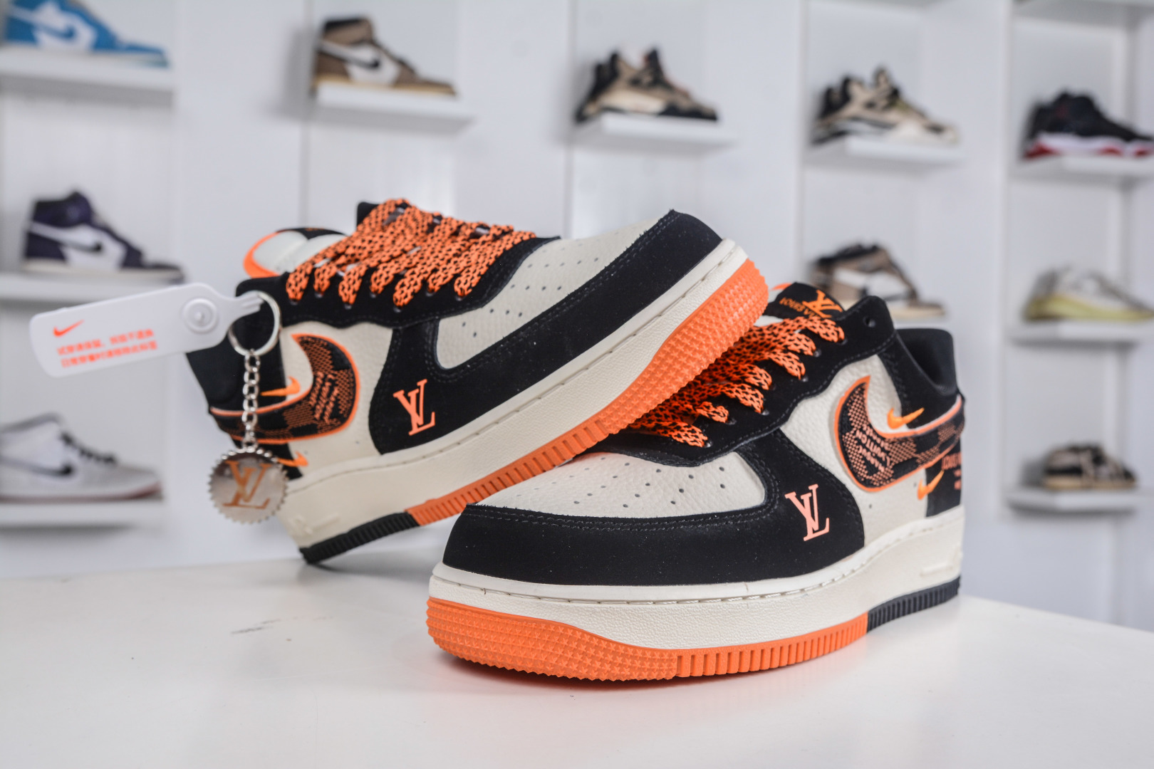 Nike Air Force 1 Low 07 x Louis Vuitton LV联名-米黑橙 KJ1688-025