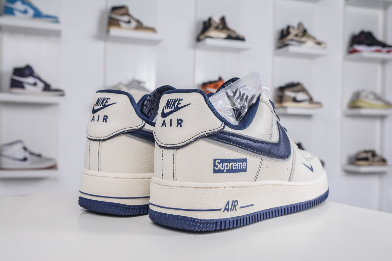 Nike Air Force 1 Low 07 x Supreme SUP联名-白深蓝 DD1982-319