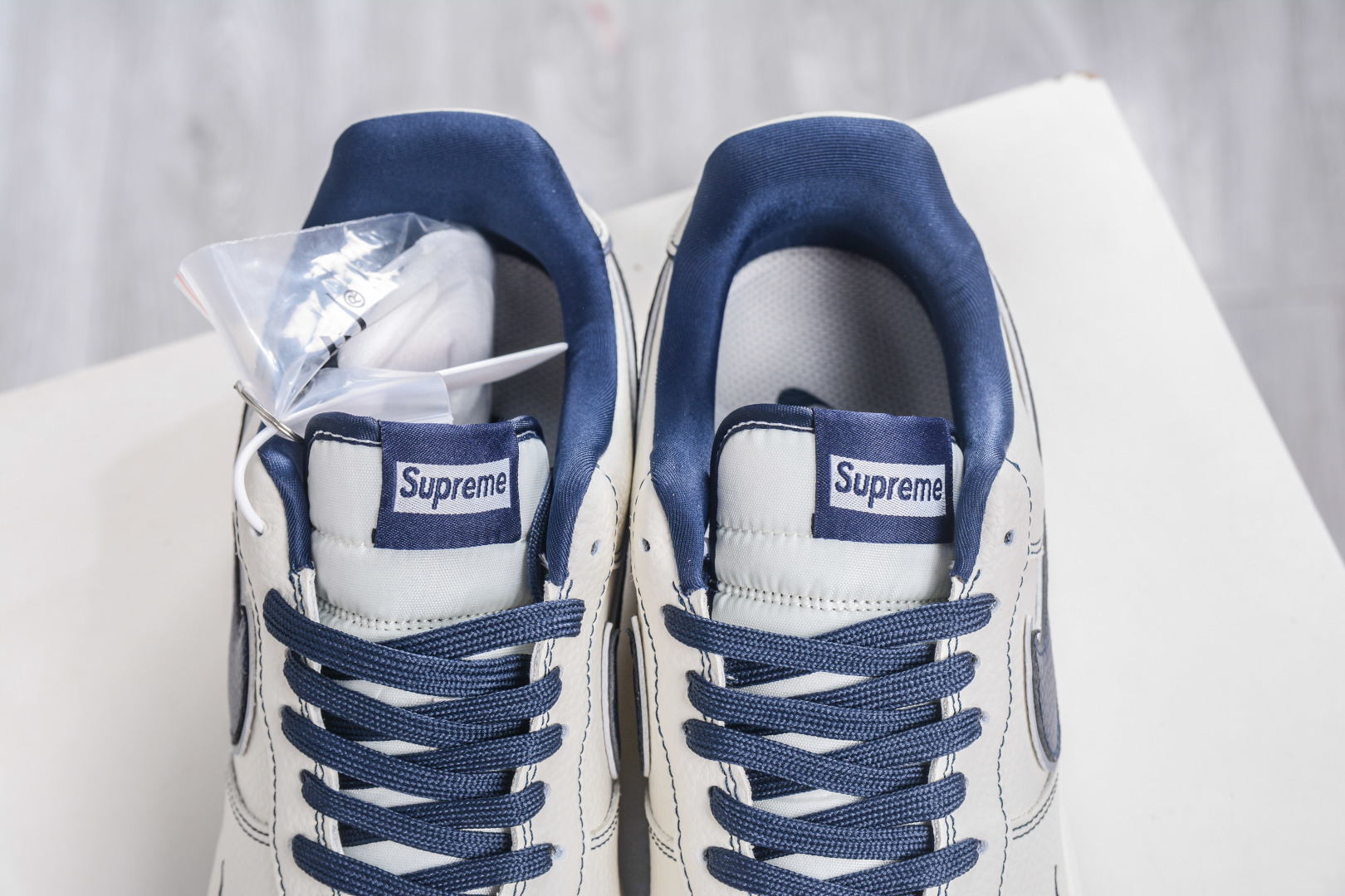 Nike Air Force 1 Low 07 x Supreme SUP联名-白深蓝 DD1982-319