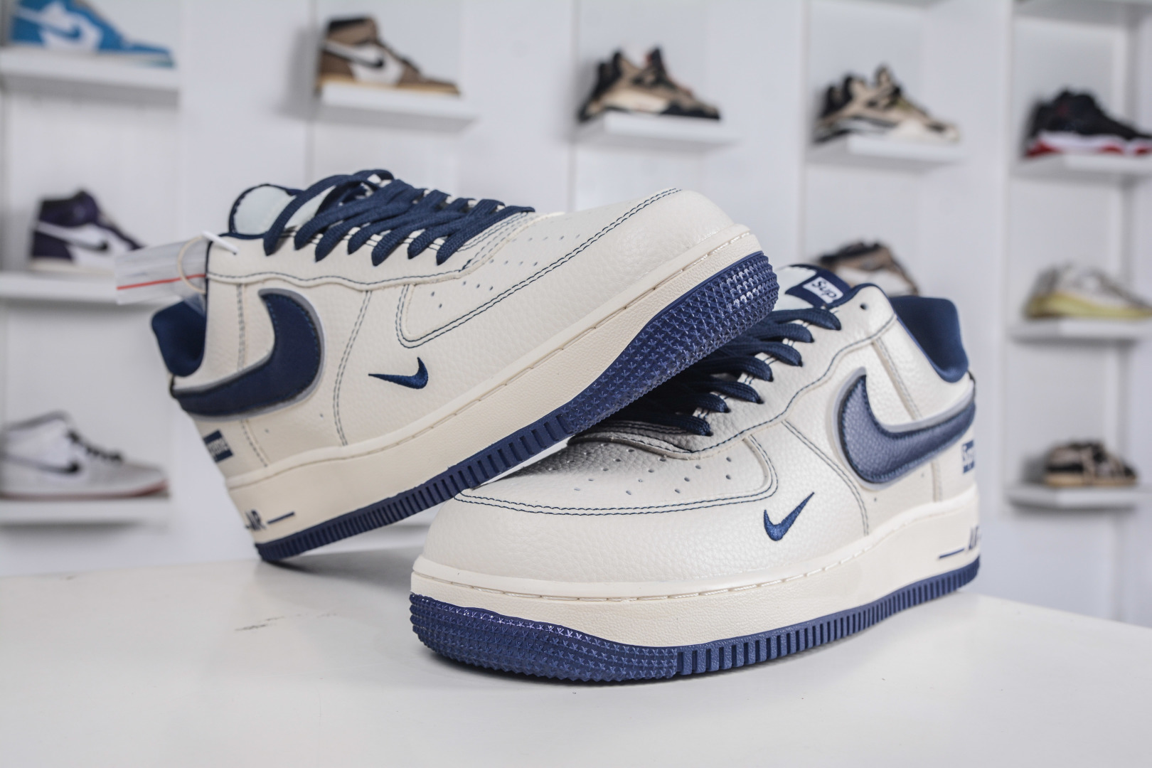 Nike Air Force 1 Low 07 x Supreme SUP联名-白深蓝 DD1982-319
