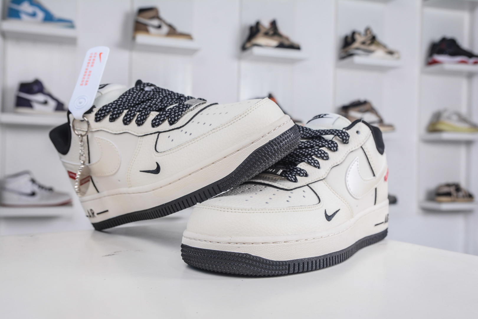 260 Nike Air Force 1 Low 07 x Supreme SUP联名-米白黑 XX3168-220