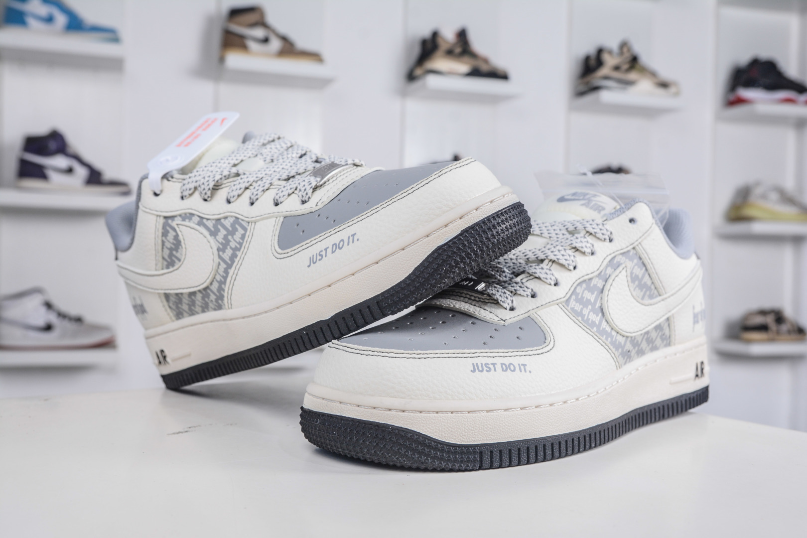 280 Nike Air Force 1 Low 07 x Fear of God FOG联名-米灰黑 JP8028-008