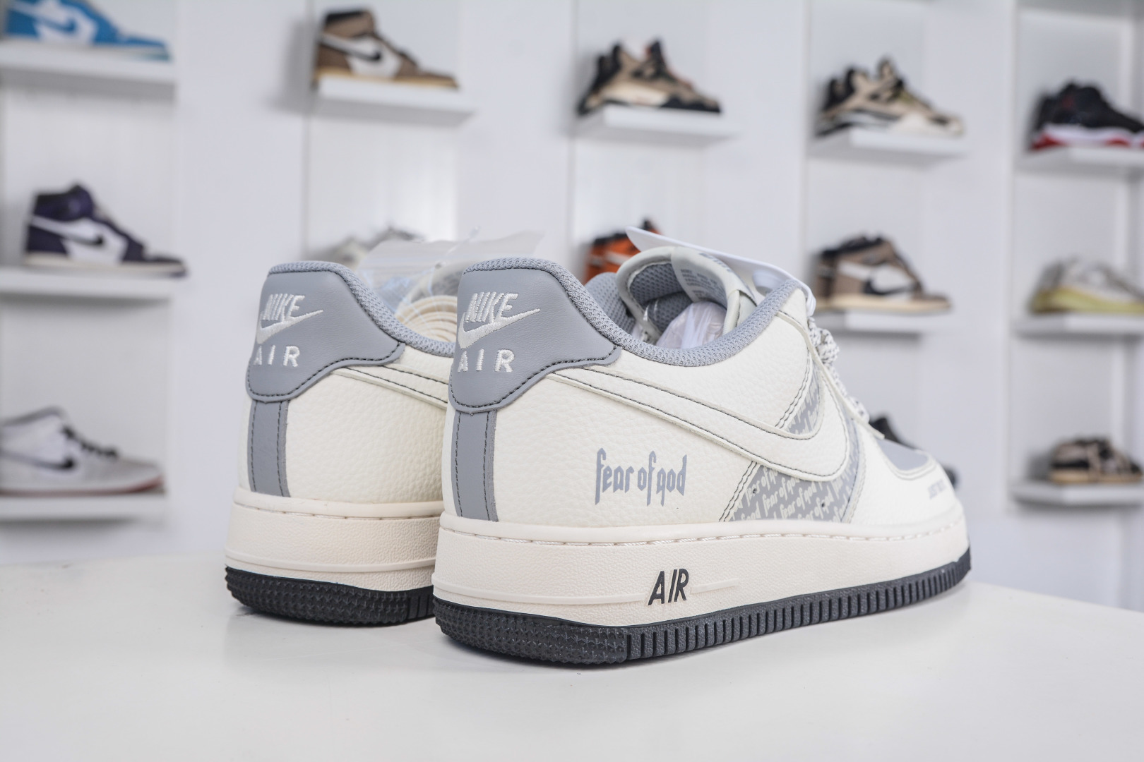280 Nike Air Force 1 Low 07 x Fear of God FOG联名-米灰黑 JP8028-008