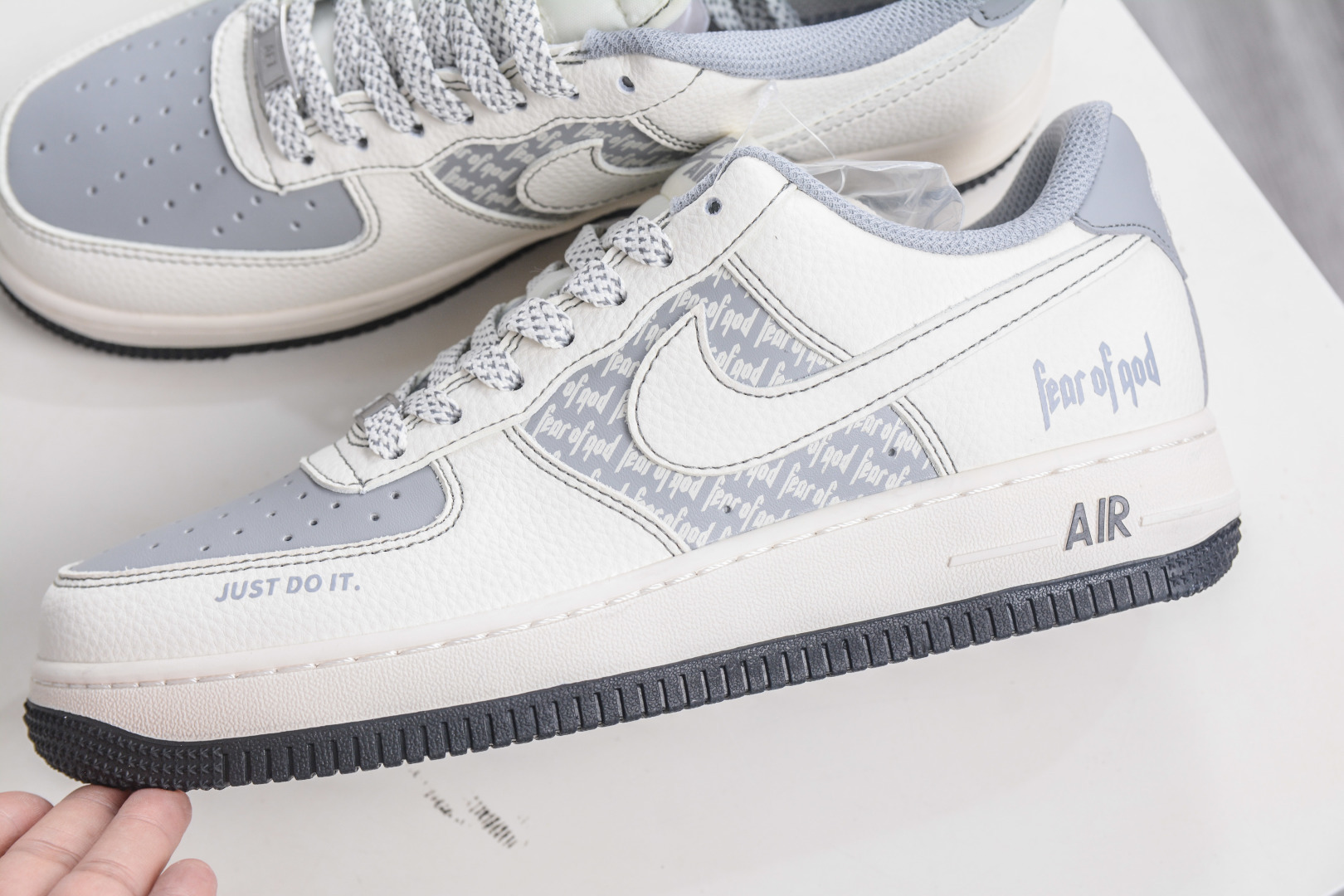 280 Nike Air Force 1 Low 07 x Fear of God FOG联名-米灰黑 JP8028-008