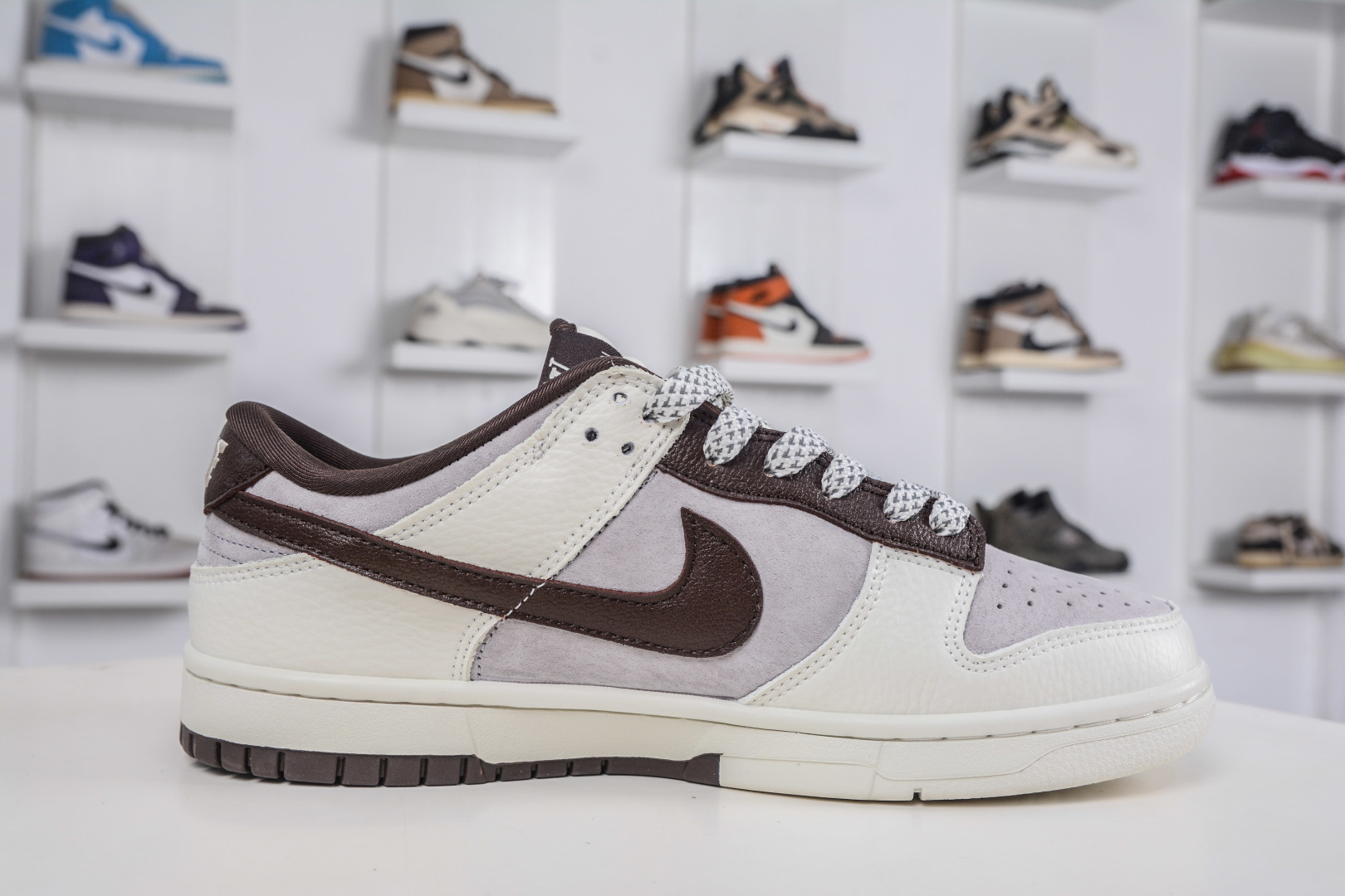 270 Nike SB Dunk Low x Louis Vuitton LV联名-白咖啡 YF9511-906