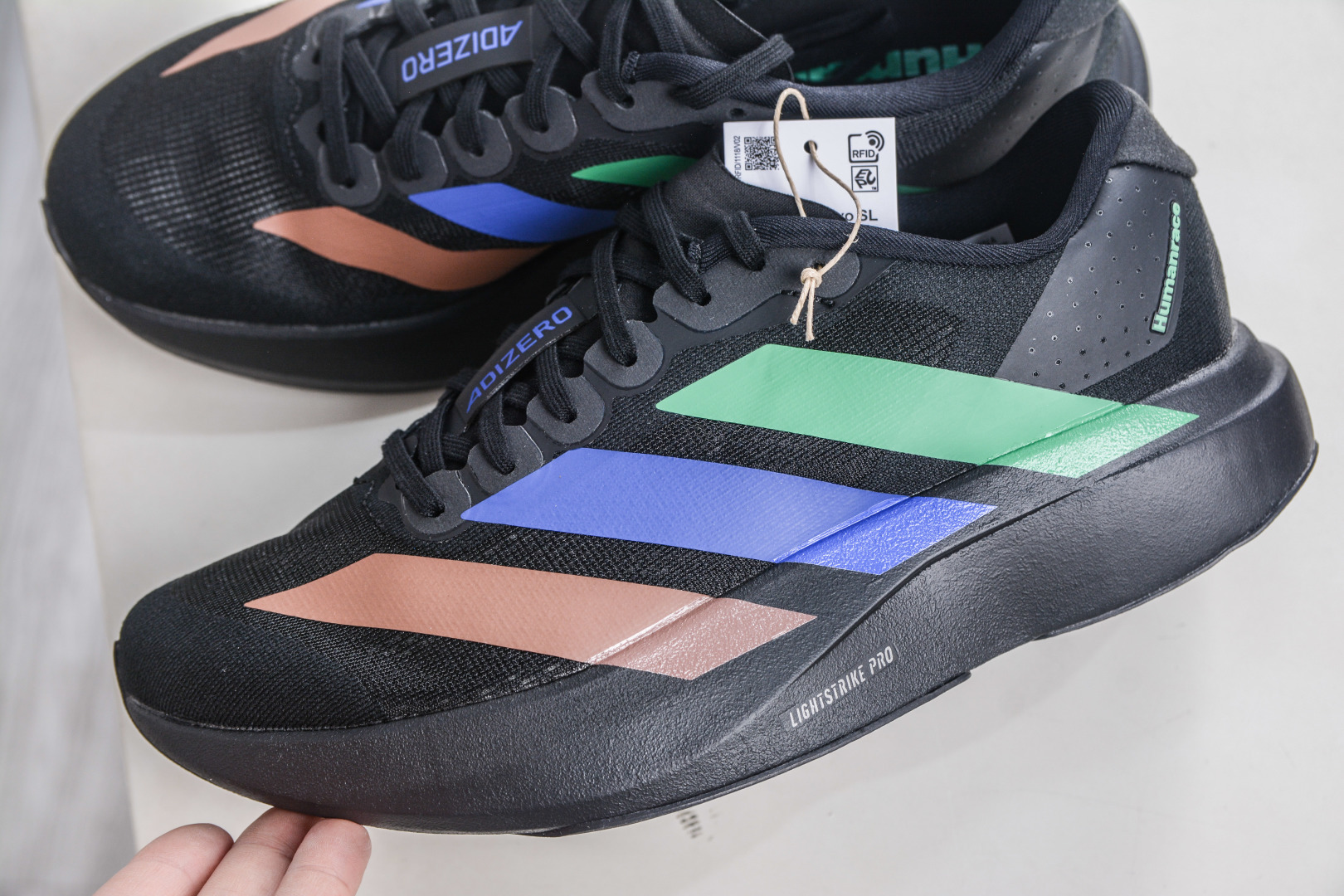 AD Adizero Eva SL M 零度进化版系列低帮轻便透气竞速休闲运动慢跑鞋 KI3392