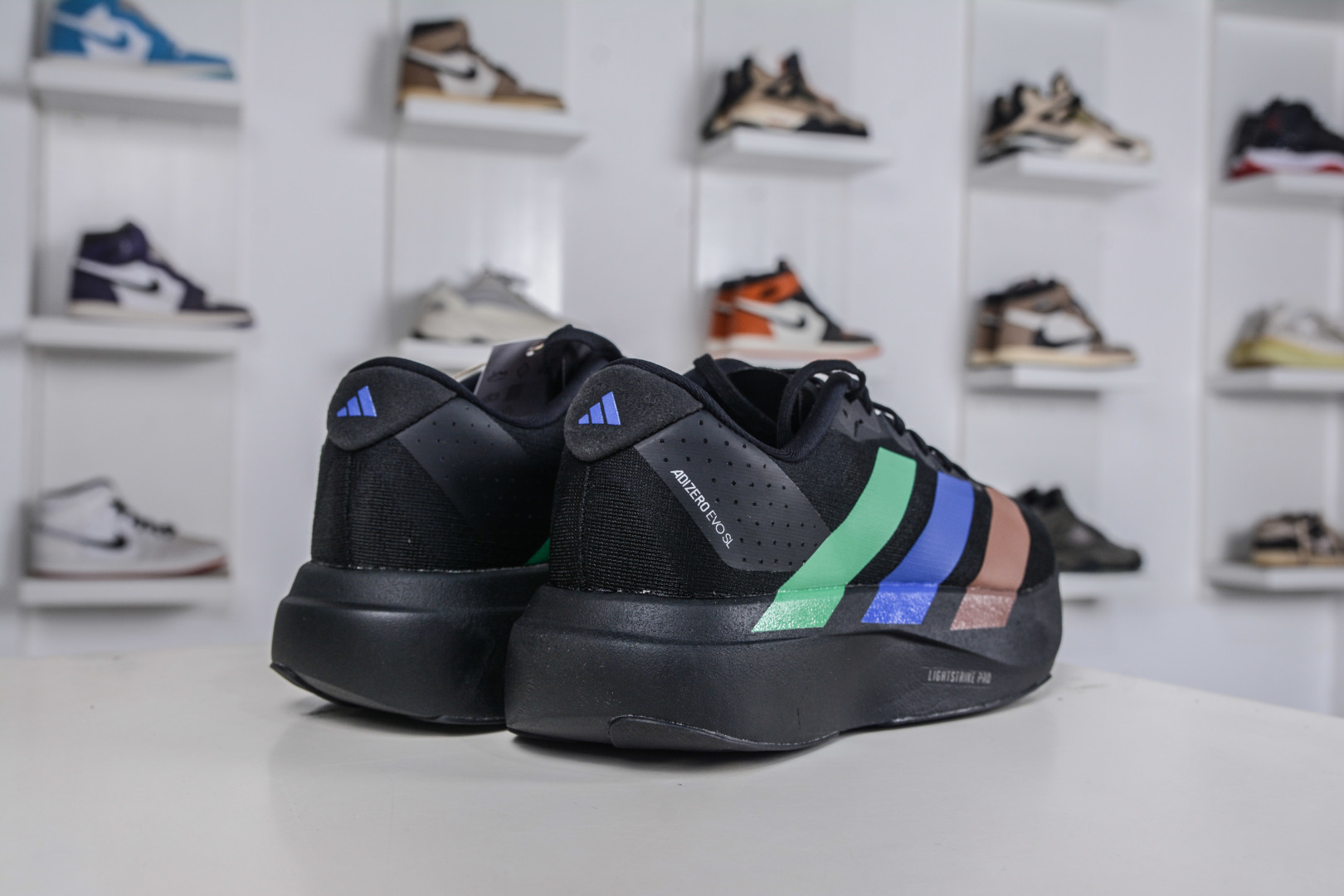 AD Adizero Eva SL M 零度进化版系列低帮轻便透气竞速休闲运动慢跑鞋 KI3392