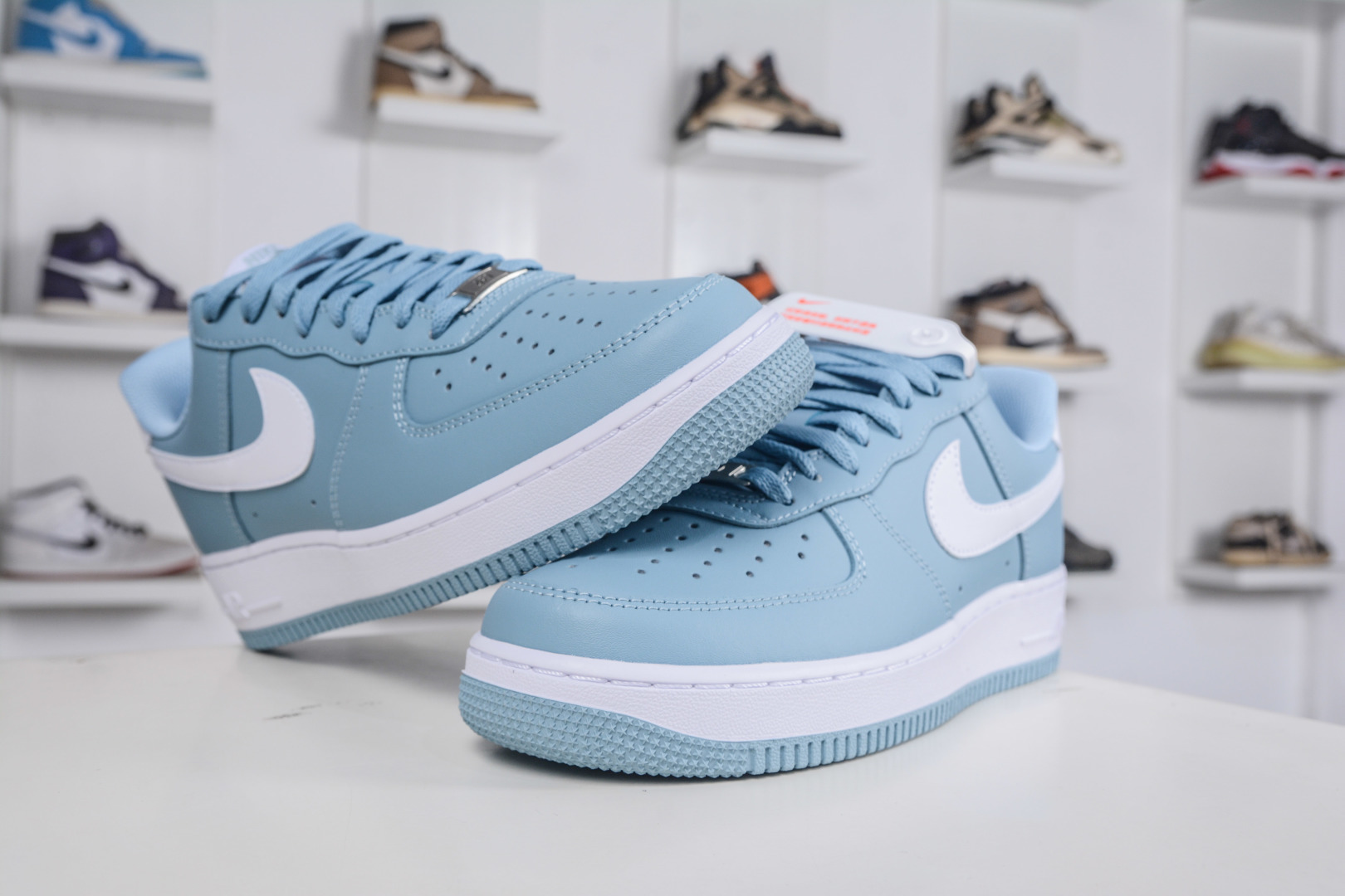 纯原 Nike Air Force 1 Low 07 海盐蓝白 原楦头原纸板 打造纯正空军版型 专注外贸
