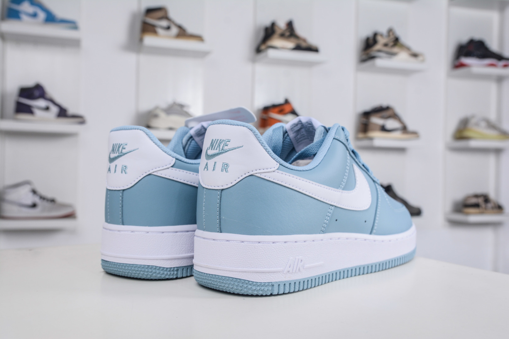 纯原 Nike Air Force 1 Low 07 海盐蓝白 原楦头原纸板 打造纯正空军版型 专注外贸