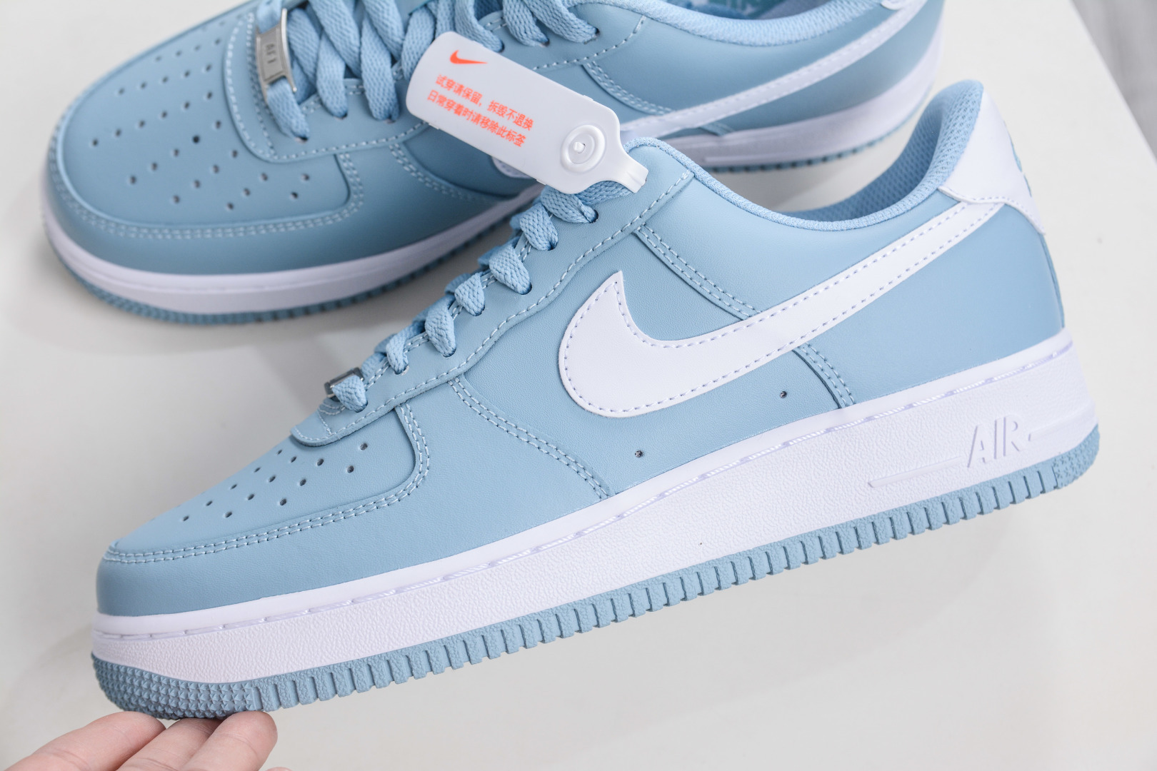 纯原 Nike Air Force 1 Low 07 海盐蓝白 原楦头原纸板 打造纯正空军版型 专注外贸