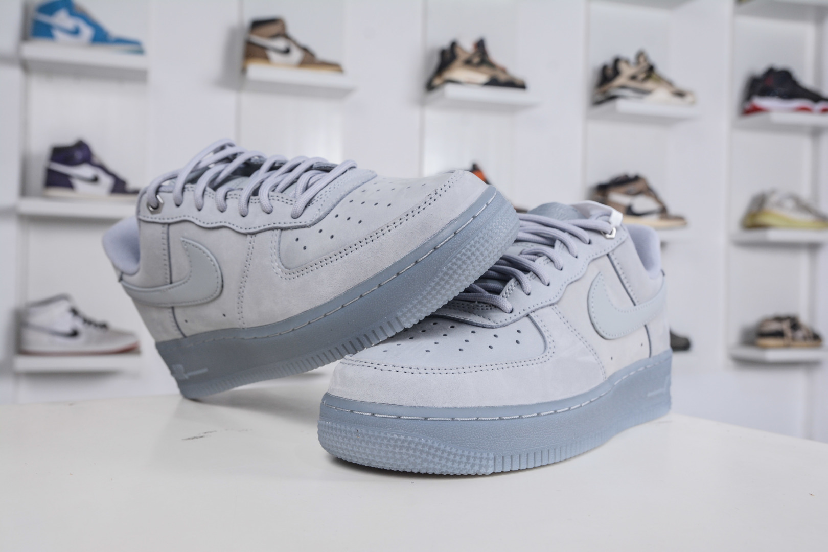 纯原 Nike Air Force 1 Low 灰水晶底 原楦头原纸板 打造纯正低帮空军版型专注外贸渠道