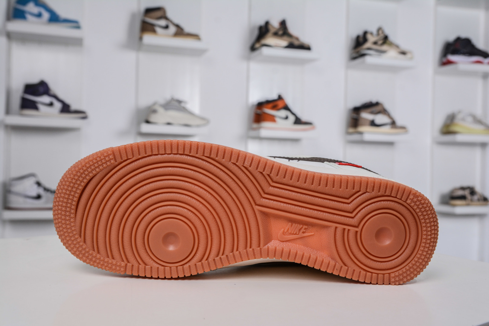 260 OFF-WHITE x NIke Air Force 1 OW联名-米白黑生胶底 QW5836-027