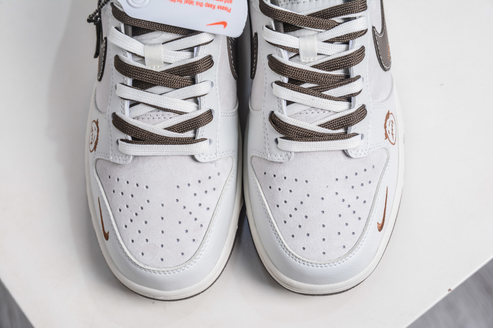 270 Nike SB Dunk Low x Louis VuittX Stussy 斯图西LV三方联名-奶白灰 SG6688-003