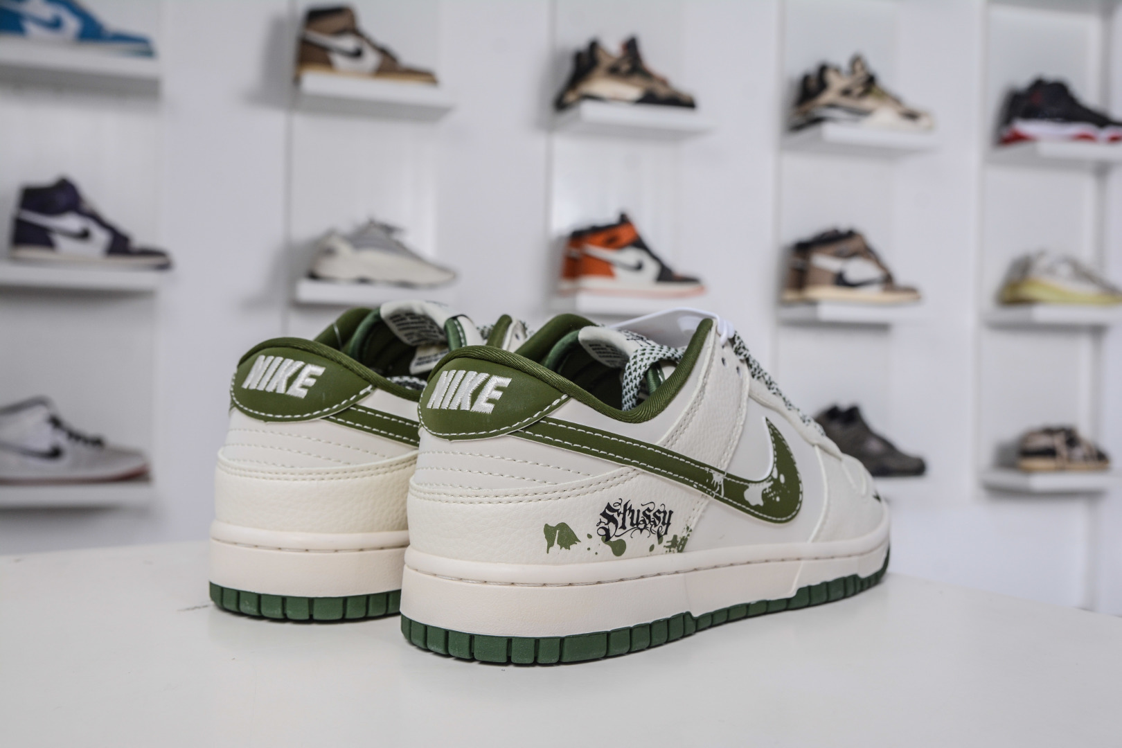 270 Nike SB Dunk Low X Stussy 斯图西联名-米白绿 XS6089-608