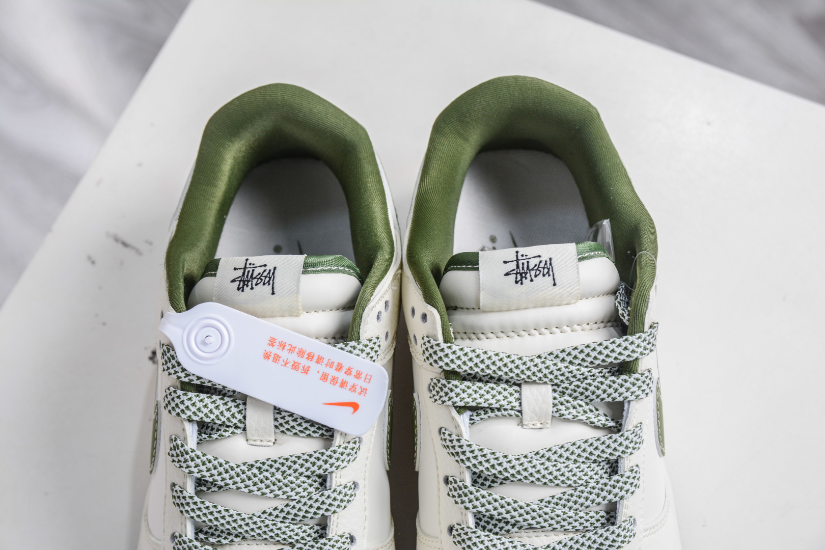 270 Nike SB Dunk Low X Stussy 斯图西联名-米白绿 XS6089-608