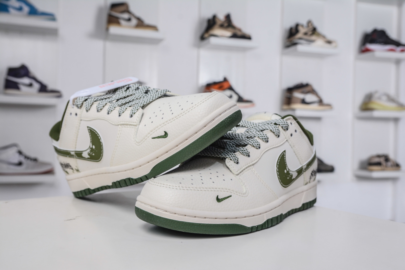 270 Nike SB Dunk Low X Stussy 斯图西联名-米白绿 XS6089-608