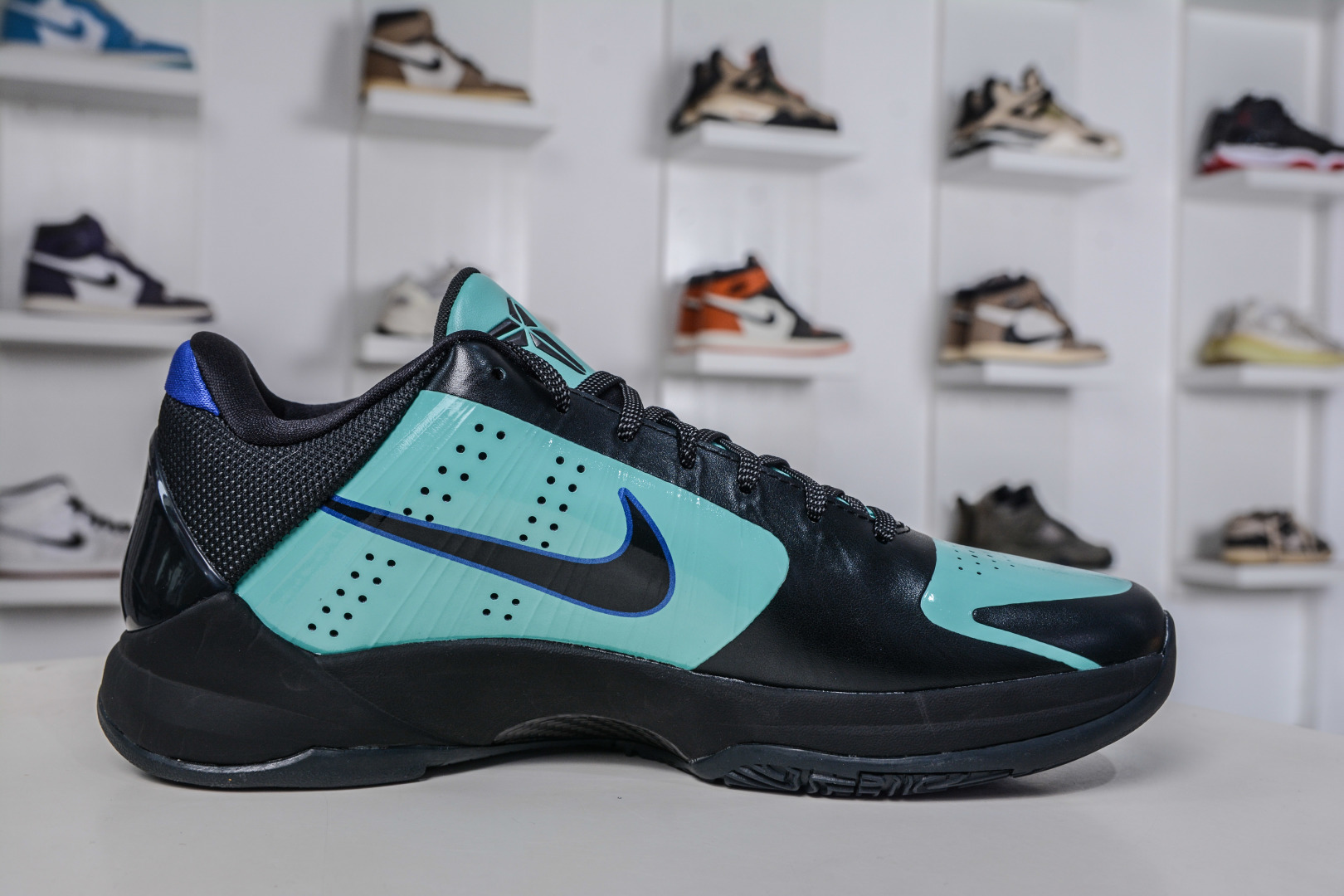 450 TOP纯原 NK Zoom Kobe ZK5 科比五代 黑绿 Zoom Turbo气垫+后掌EVA缓震 IH0274-300