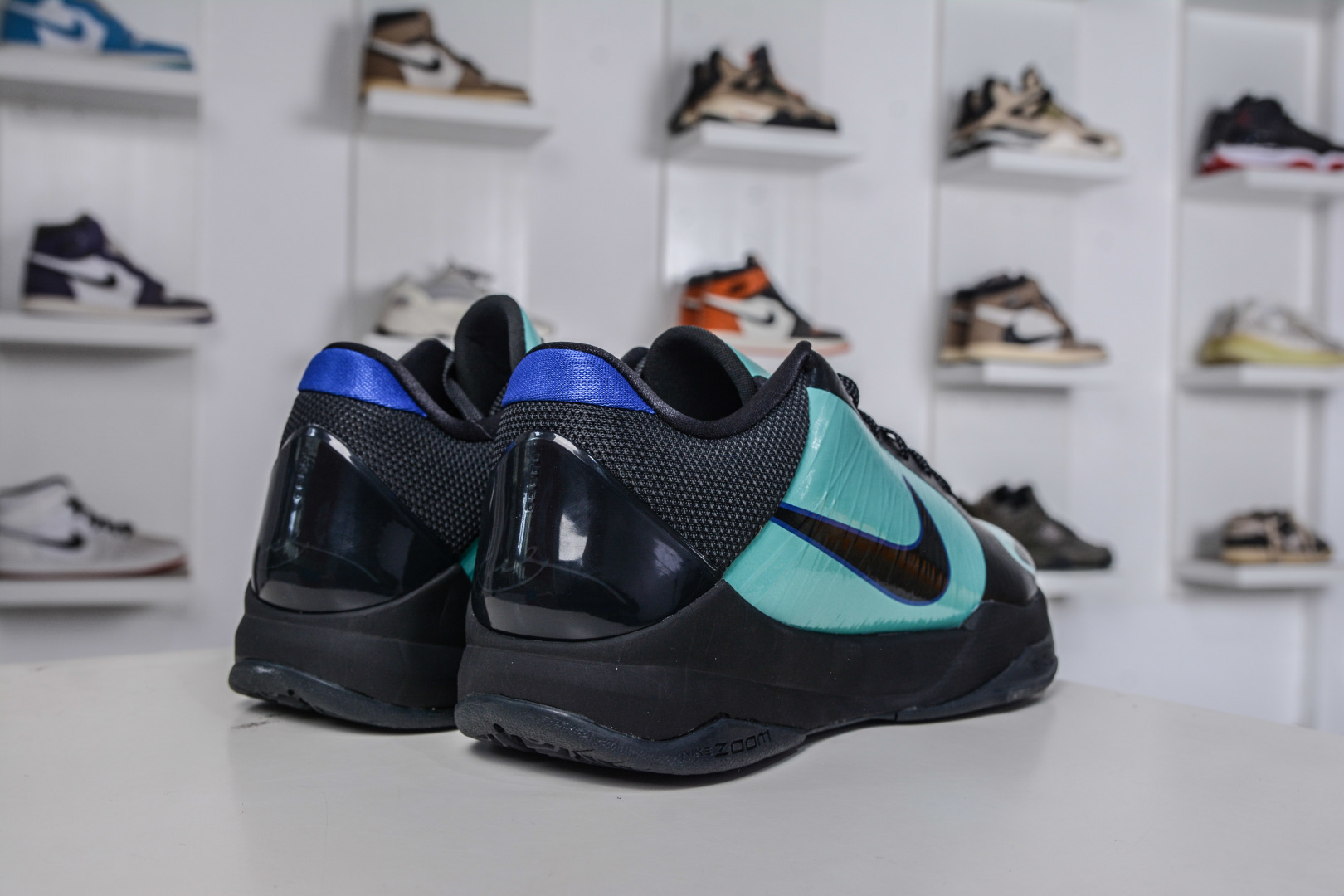 450 TOP纯原 NK Zoom Kobe ZK5 科比五代 黑绿 Zoom Turbo气垫+后掌EVA缓震 IH0274-300