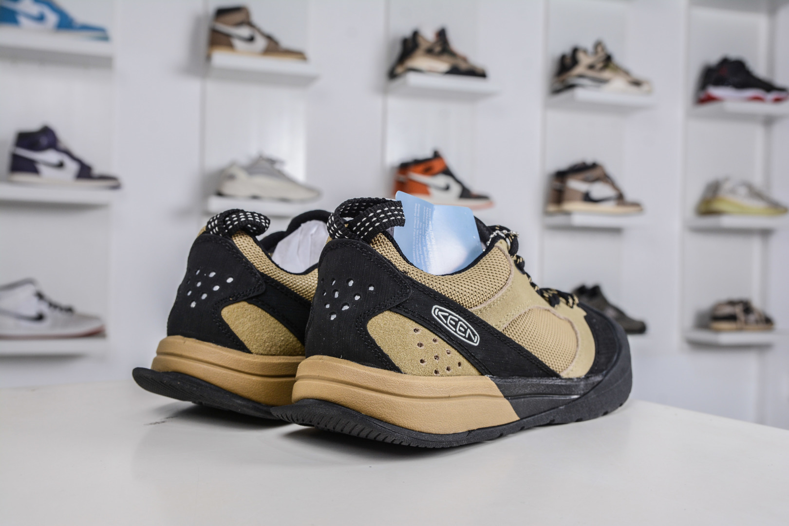 210 美国人气户外品牌-科恩Keen JASPER III贾斯珀都市系列复古低帮系带户外风露营徒步登山运动训练鞋 卡其色 1022268