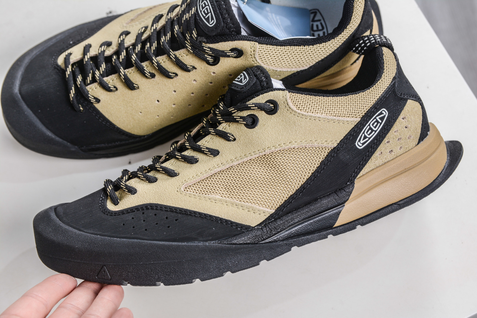 210 美国人气户外品牌-科恩Keen JASPER III贾斯珀都市系列复古低帮系带户外风露营徒步登山运动训练鞋 卡其色 1022268