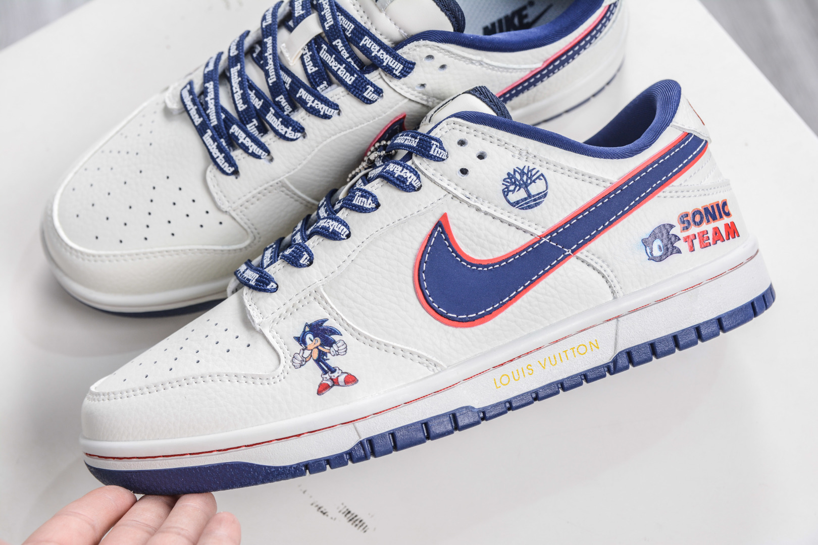 270 Nike SB Dunk Low x Louis VuittAJ1 Low LV联名-奶白绛蓝 NH0601-479