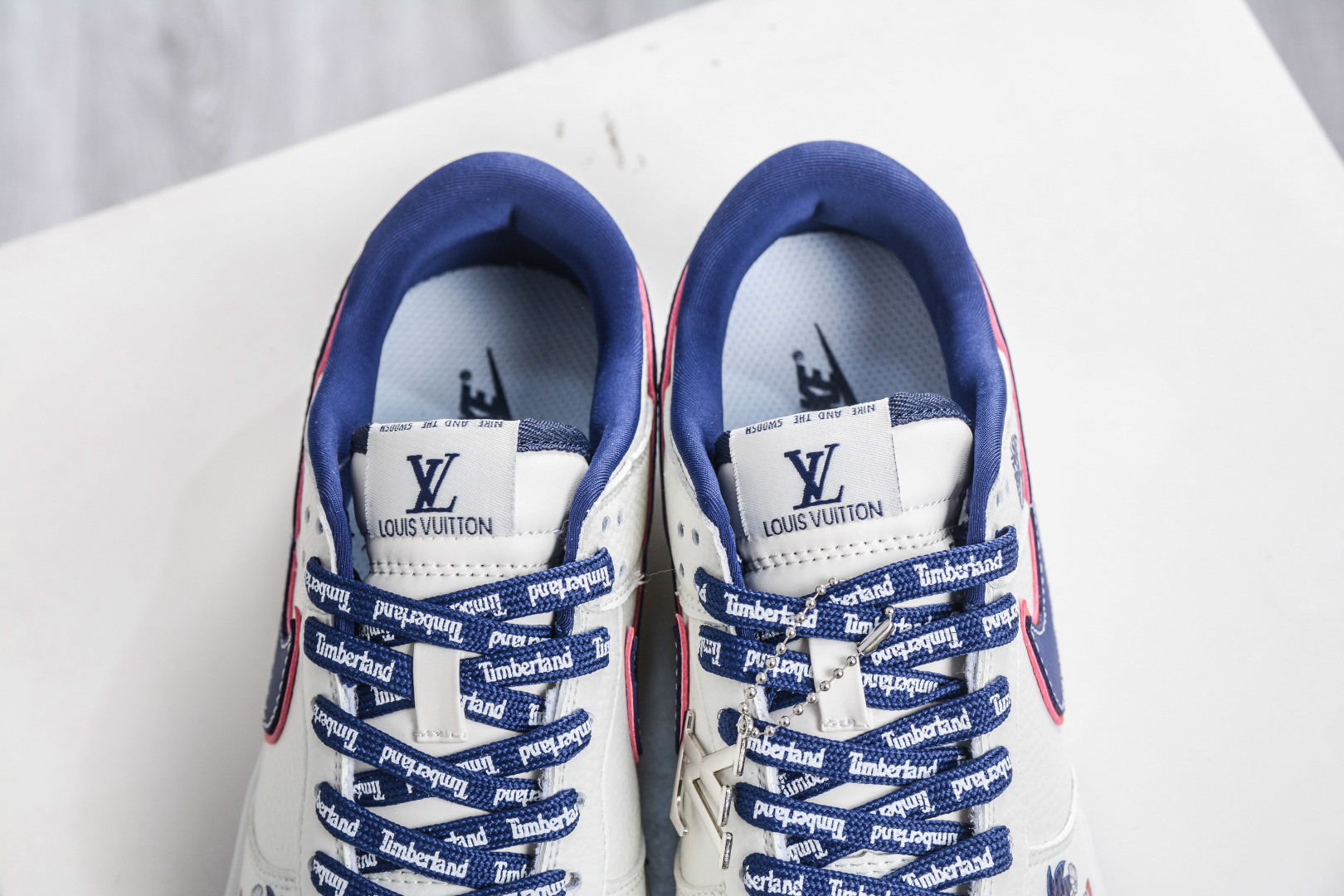 270 Nike SB Dunk Low x Louis VuittAJ1 Low LV联名-奶白绛蓝 NH0601-479