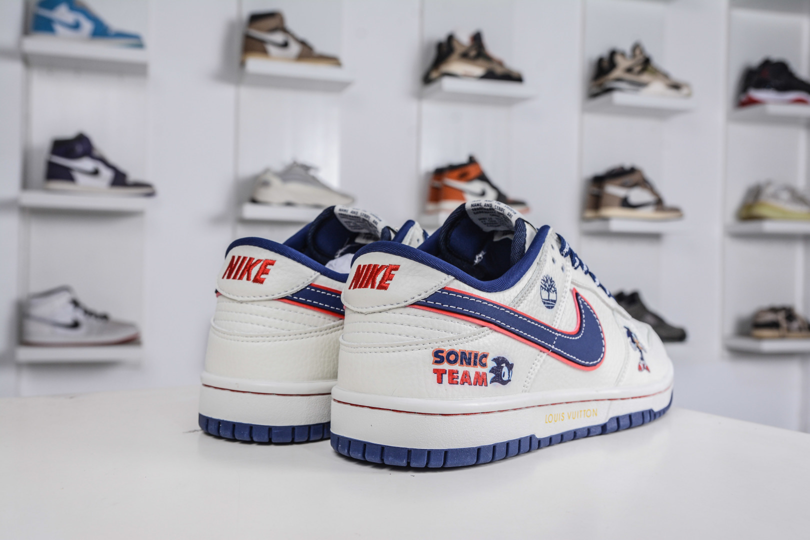 270 Nike SB Dunk Low x Louis VuittAJ1 Low LV联名-奶白绛蓝 NH0601-479