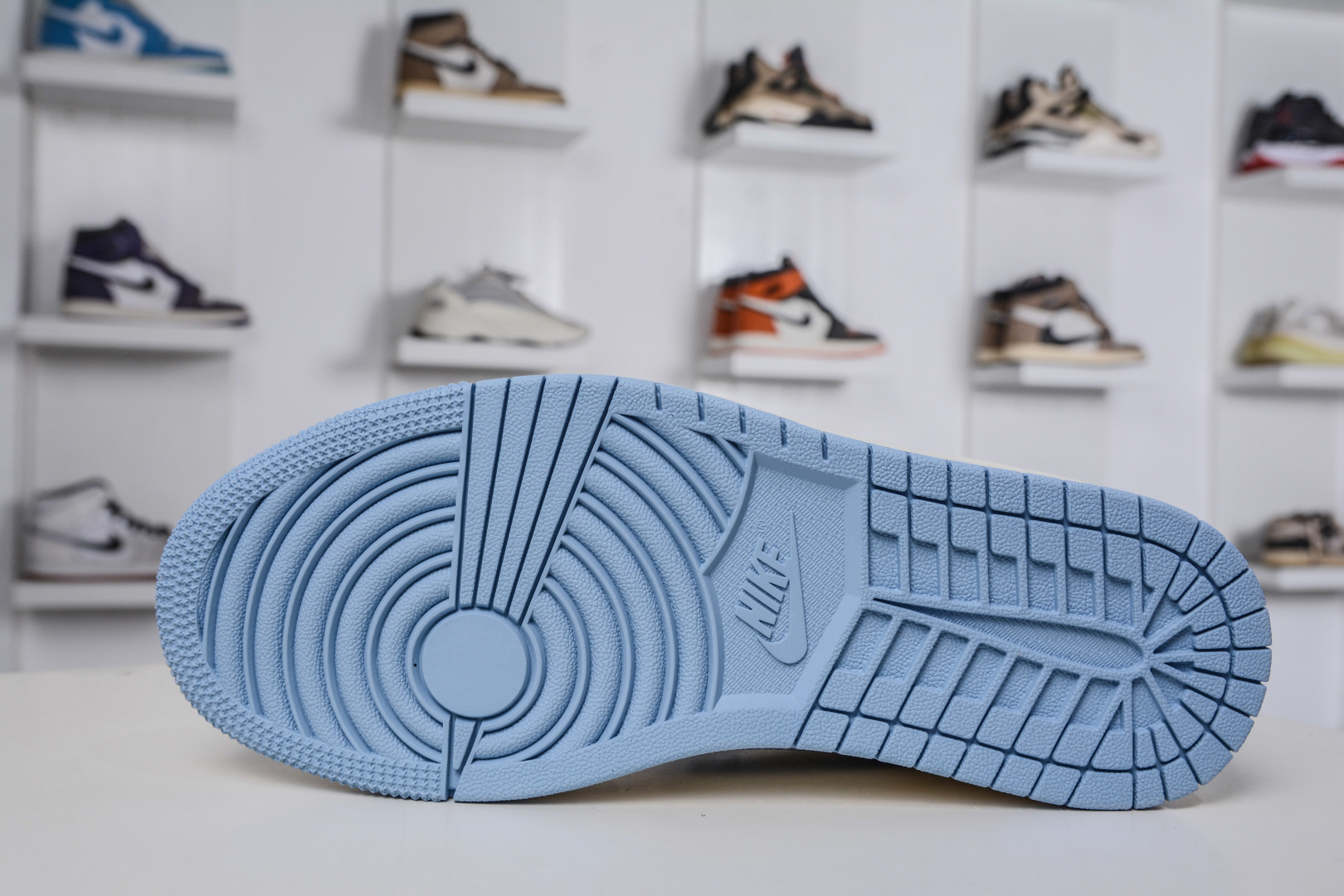 270 TS x Air Jordan x Stussy AJ1 Low 倒钩低帮联名斯图西-台球白蓝 XS7089-602