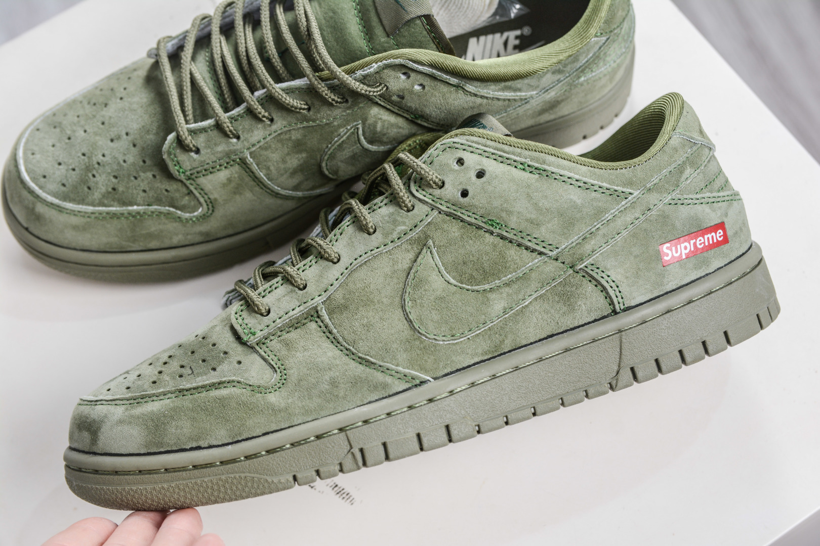 270 Nike SB Dunk Low x Superme SUP联名-猪八绿色 SD8888-003