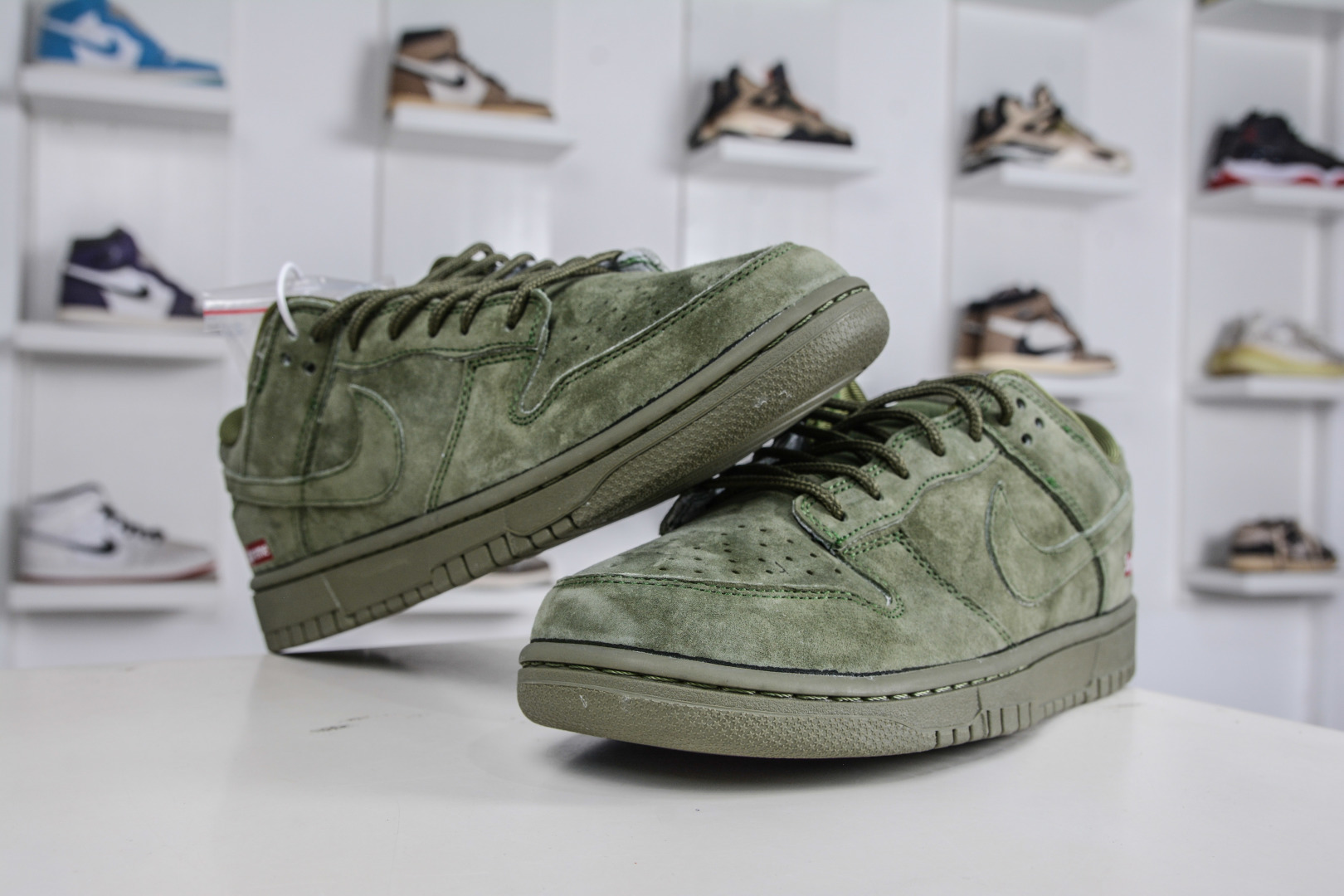 270 Nike SB Dunk Low x Superme SUP联名-猪八绿色 SD8888-003