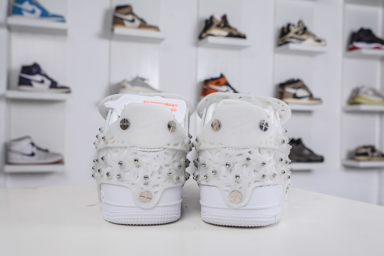 500 Swarovski/施华洛世奇 x Nike Air Force 1 LXX 纯原版本 钻面满天星板鞋 CV7668-100
