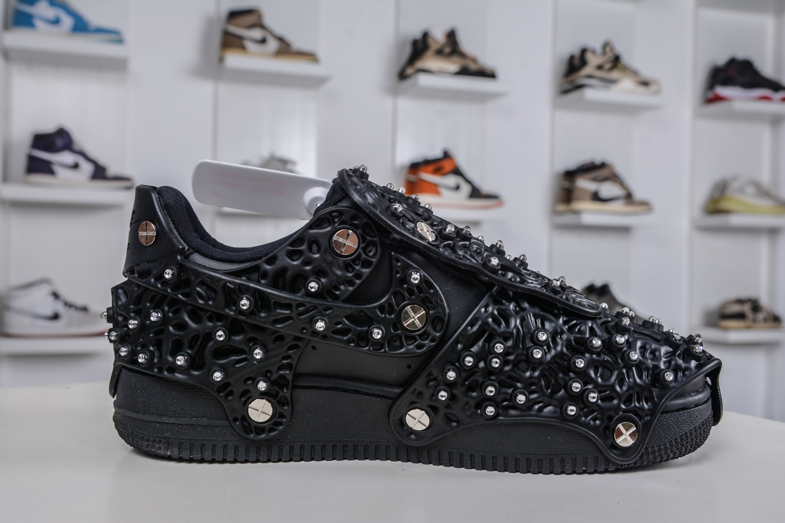 500 Swarovski/施华洛世奇 x Nike Air Force 1 LXX 纯原版本 钻面满天星板鞋 CV7668-001