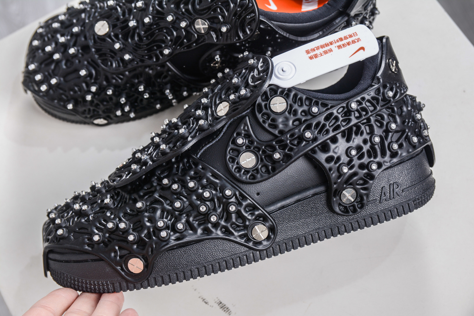 500 Swarovski/施华洛世奇 x Nike Air Force 1 LXX 纯原版本 钻面满天星板鞋 CV7668-001