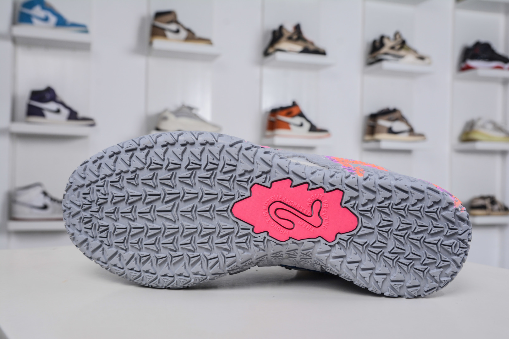 300 灭世纯原 NK Ja 3 Scratch EP 莫兰特三代柔软舒适防滑耐磨透气支撑轻便低帮篮球鞋 全明星 灰白 HF2794-100