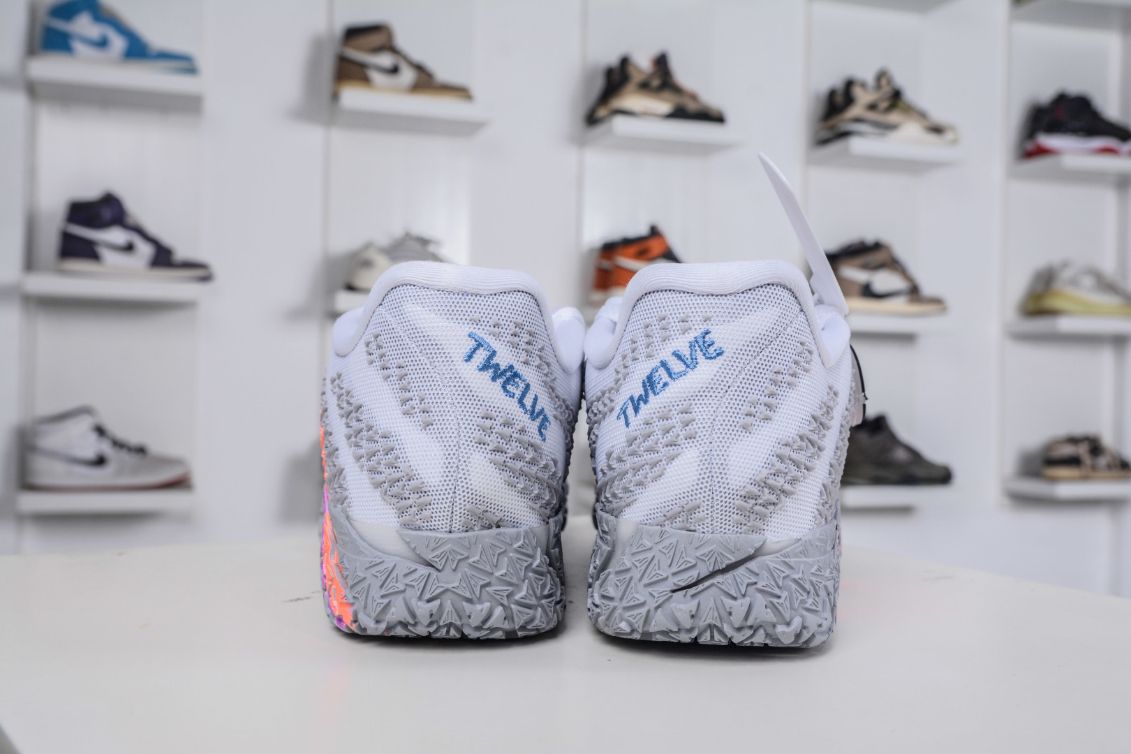 300 灭世纯原 NK Ja 3 Scratch EP 莫兰特三代柔软舒适防滑耐磨透气支撑轻便低帮篮球鞋 全明星 灰白 HF2794-100