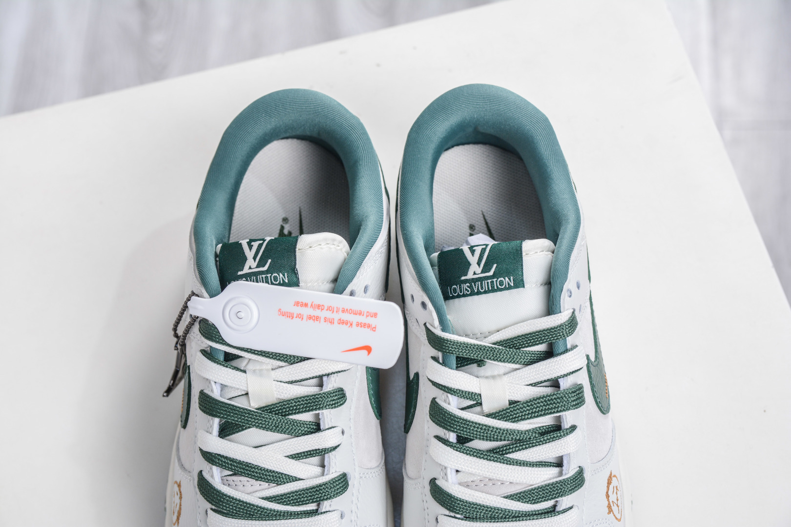 270 Nike SB Dunk Low x Louis VuittX Stussy 斯图西LV三方联名-奶白绿 SG6688-004