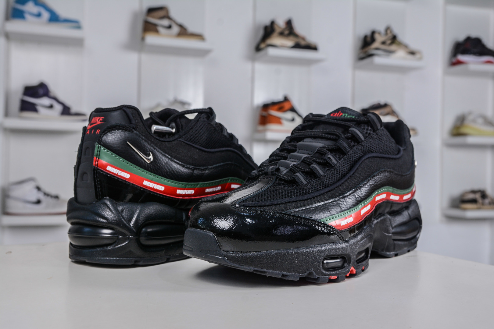 380 外贸超人气顶流单品 纯原版 UNDEFEATED x NK Air Max 95 ” Black ” 五道杠联名款低帮休闲运动鞋 IB4453-001