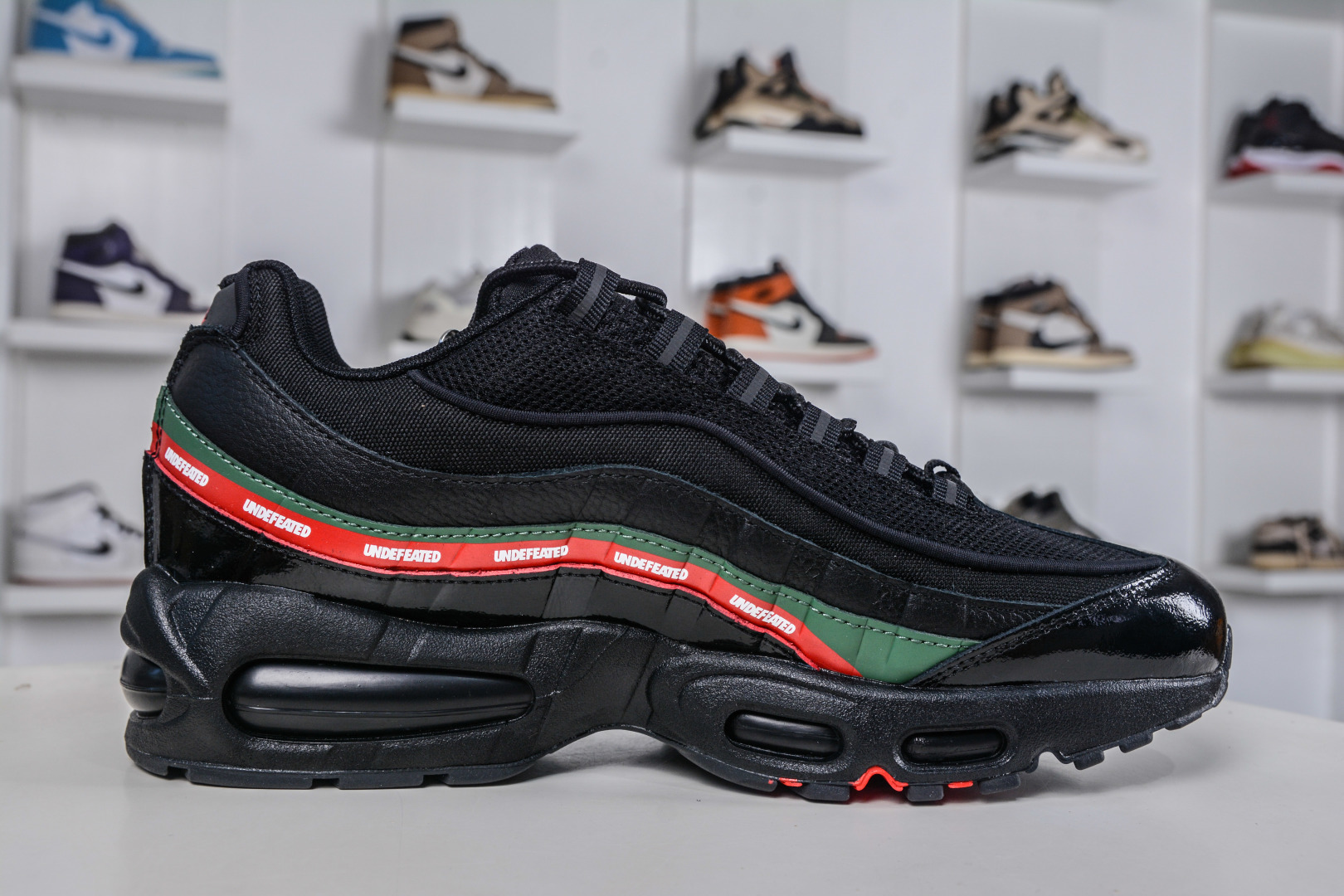 380 外贸超人气顶流单品 纯原版 UNDEFEATED x NK Air Max 95 ” Black ” 五道杠联名款低帮休闲运动鞋 IB4453-001