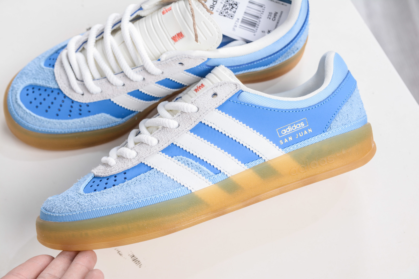 160 Bad Bunny x AD Originals Gazelle Indoor 联名款三叶草复古休闲运动板鞋 IF9734